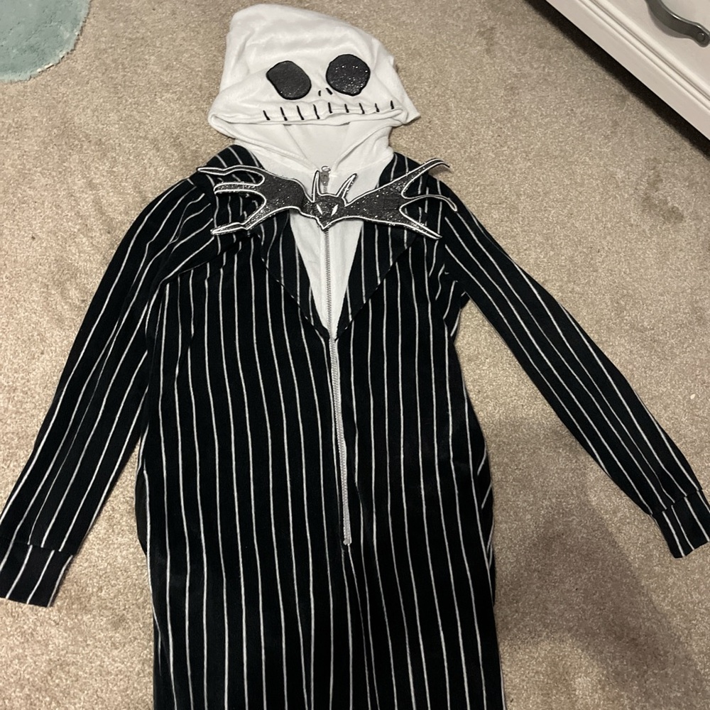 jack skellington pajama onesie